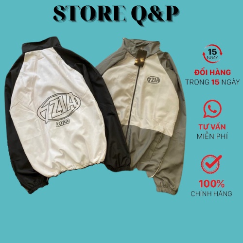 Áo khoác gió nữ nam 7ZIA, áo khoác gió 2 lớp,hàng tốt,bền,xịn GZAK001 Store Q&P