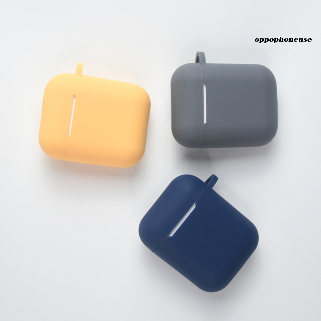 Vỏ Đựng Bảo Vệ Hộp Sạc Tai Nghe Airpods 1 / 2 Chống Trầy Bằng Silicone