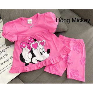 Đồ bộ lững bé gái tay phồng babydol size 8-20kg