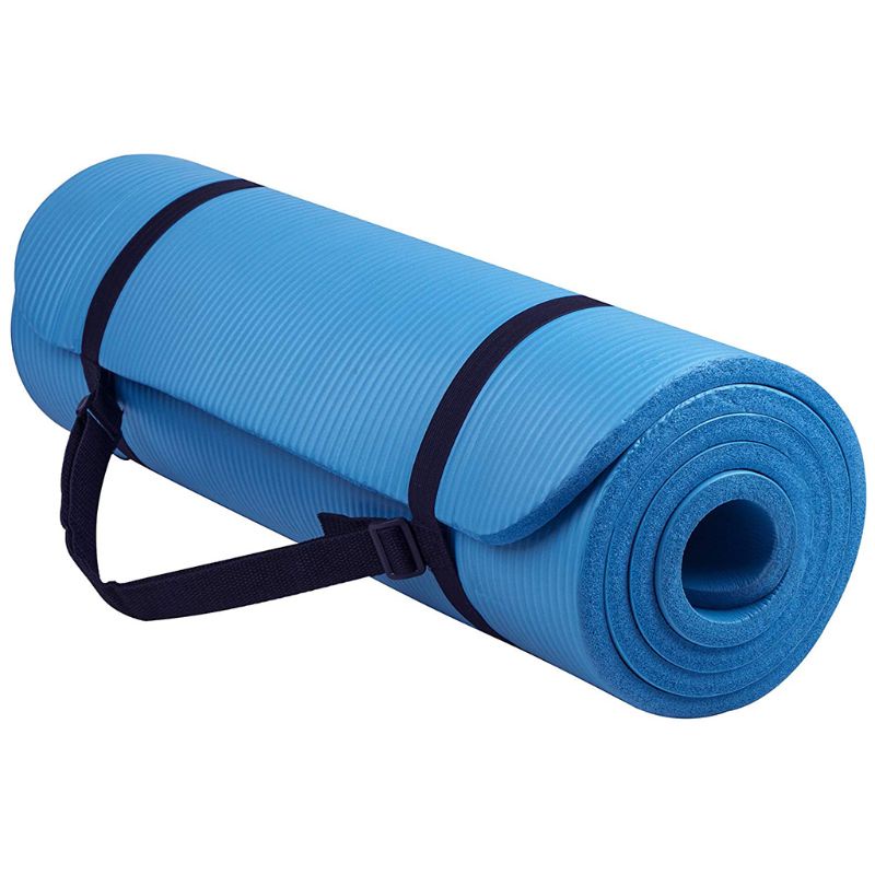 1 Bộ Thảm Tập Yoga Pilates Dày 1cm Chống Trượt