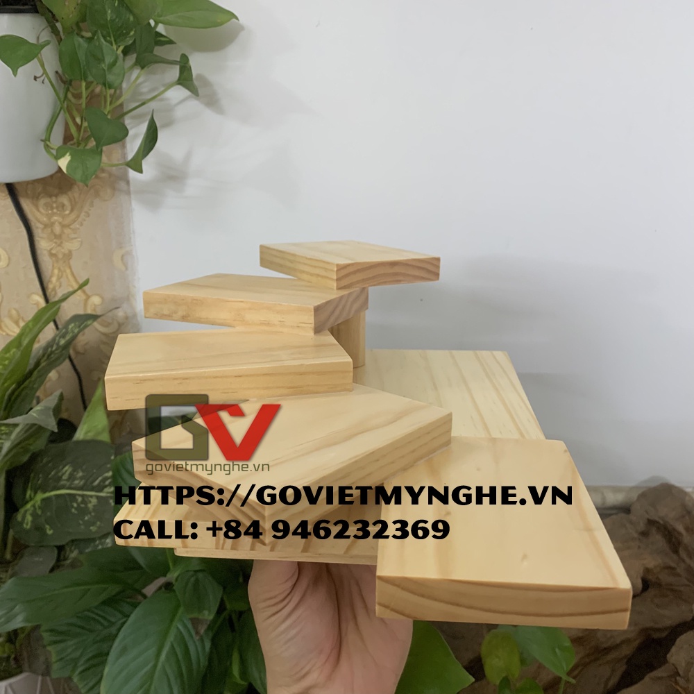 Khay gỗ trang trí món ăn sushi khay gỗ sashimi trang trí món Nhật - 5 tầng - Hàng chuẩn Nhật