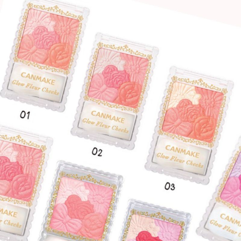 (hàng siêu thị Nhật có bill)Phấn Má Hồng Canmake Glow Fleur Cheek 6.3g | BigBuy360 - bigbuy360.vn