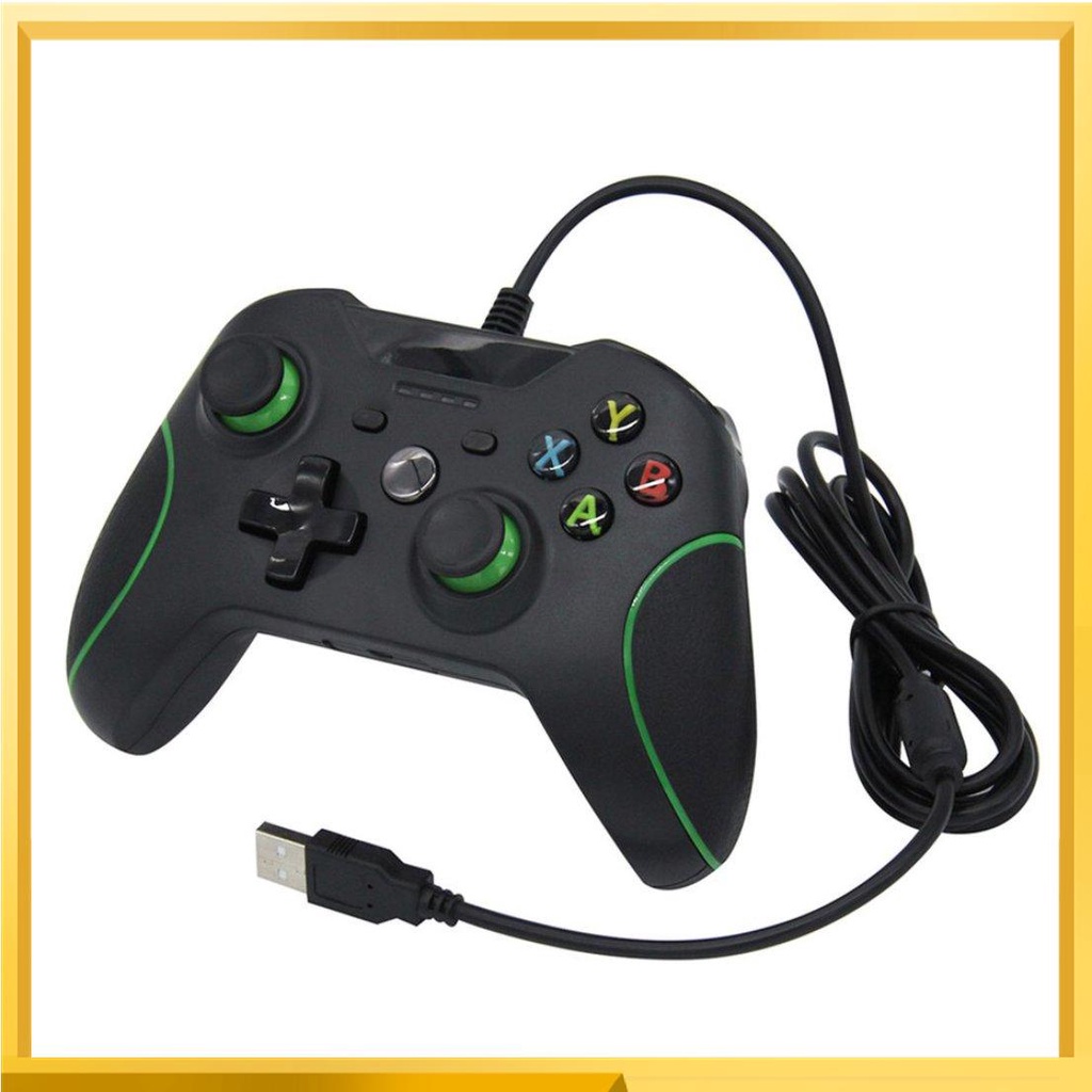 Tay cầm điều khiển chơi Game có dây kép cho Xbox One Pc