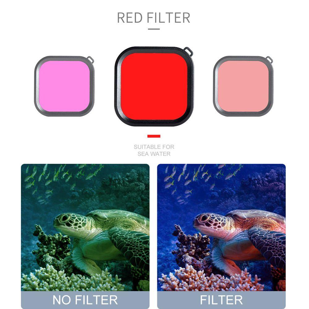 BEBETTERM Bộ Lọc Màu Sắc Hồng Tím Cho GoPro HERO 8