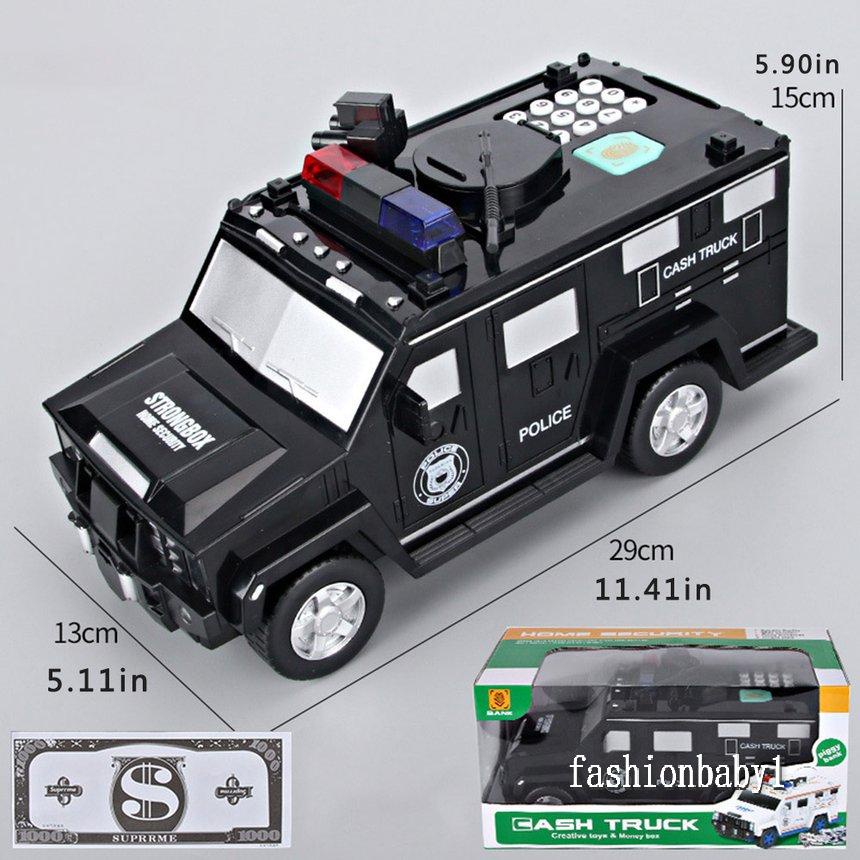 Hộp đựng tiết kiệm tiền hình xe hơi có mật khẩu dấu vân tay sáng tạo