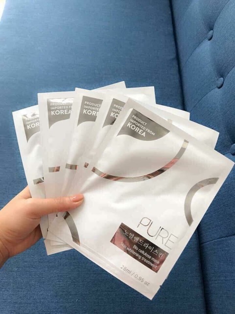 Mặt nạ kim cương ủ trắng tinh thể băng tan - Pure Mask - 1 miếng | BigBuy360 - bigbuy360.vn
