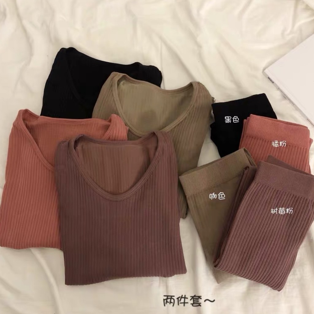 Bộ len tăm giữ nhiệt thu đông nữ bộ ngủ ở nhà siêu ấm áp, co giãn 4 chiều YAN ROSE BLT05 | BigBuy360 - bigbuy360.vn
