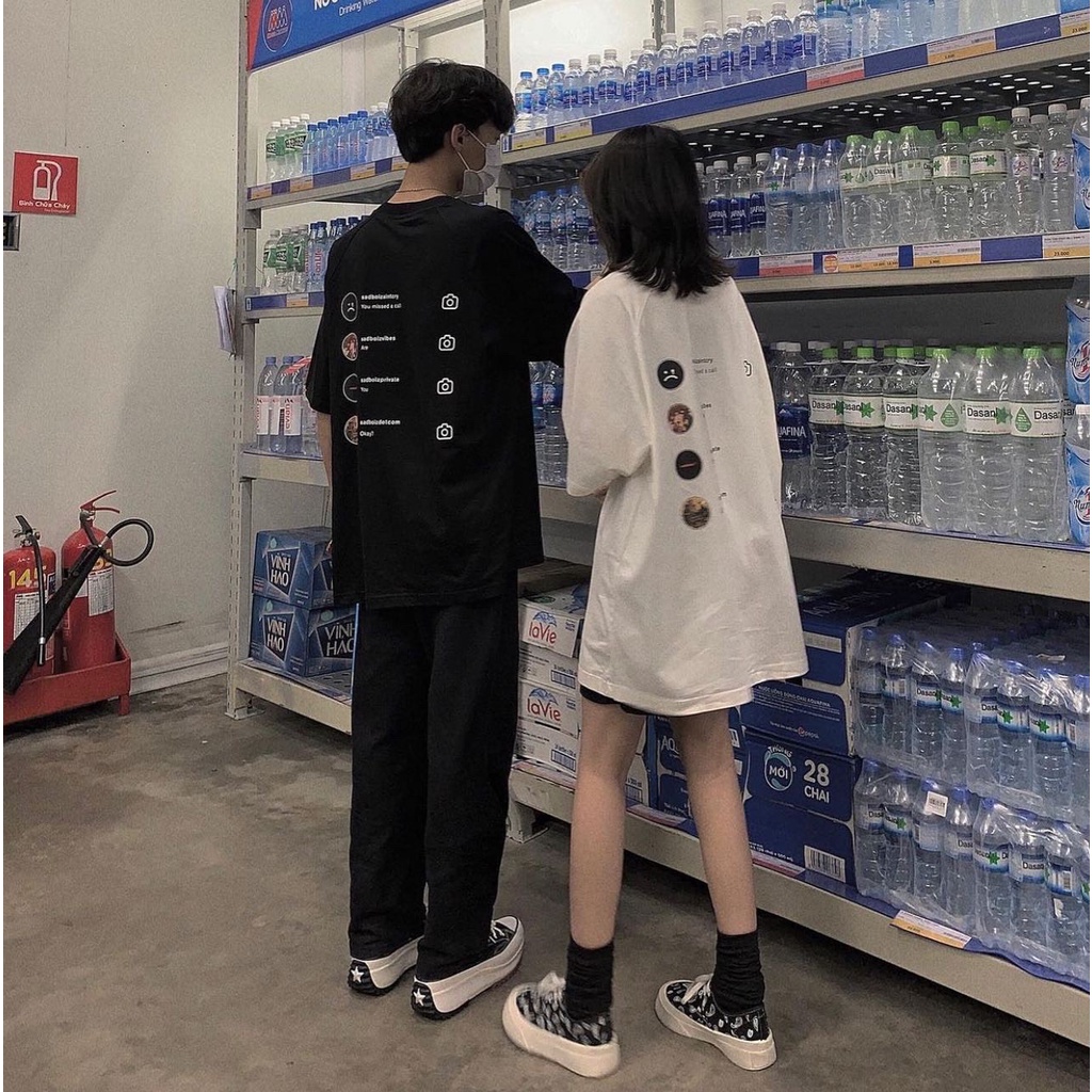 Áo thun sad boiz sadtagram tee logo nam nữ áo thun tay lỡ sadboiz sadtagram full tag