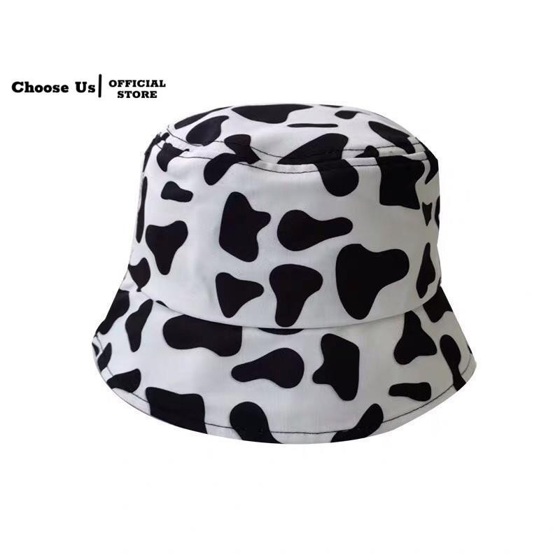 Mũ bucket vành rộng Choose Us CM001 Bò Sữa, nón tai bèo Choose Us CM001 Unisex