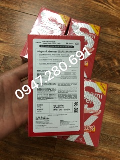 Bao cao su sagami xtreme đỏ white ( hộp 10 cái )
