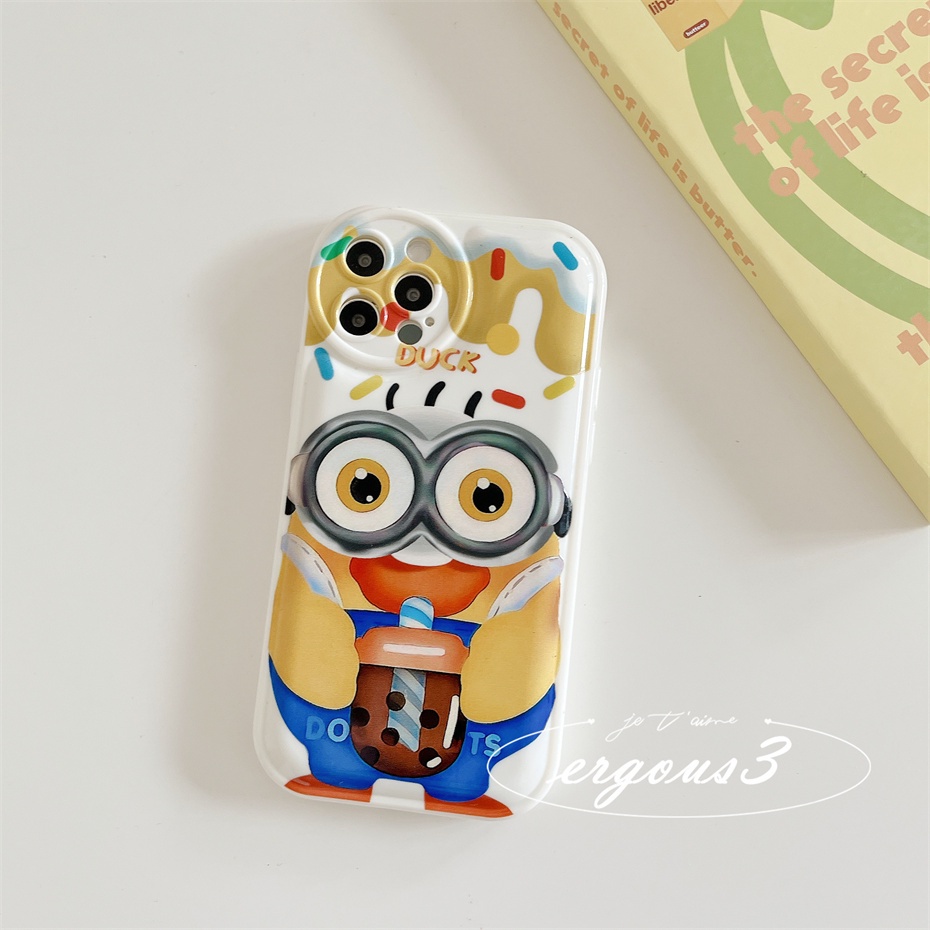 Ốp Điện Thoại Mềm In Hình Minions Cho iPhone 14 13 12 11 Pro Max SE2020 X XR Xs Max 7 8 Plus