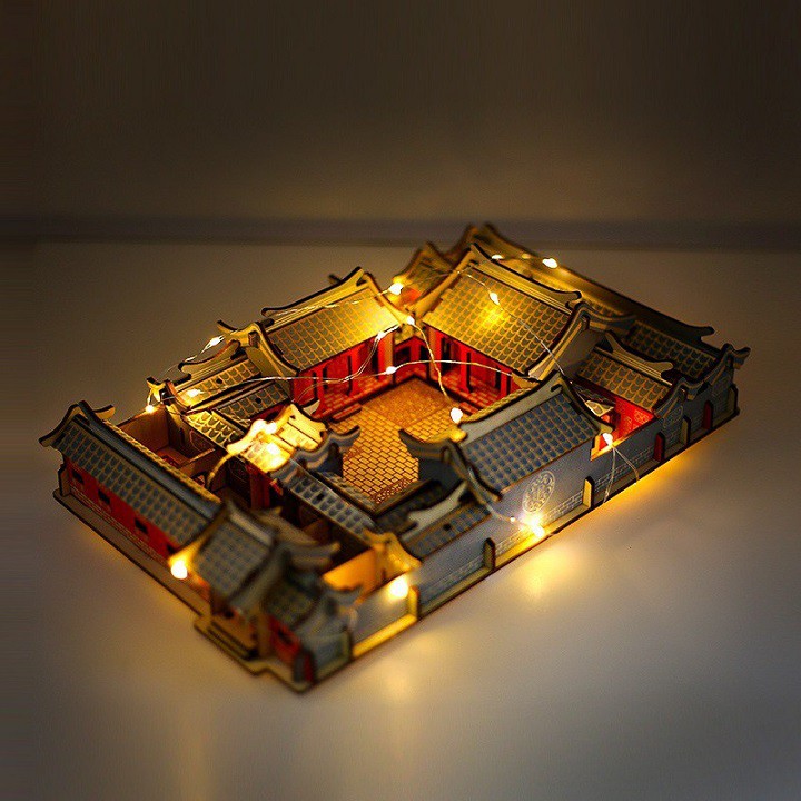 Đồ chơi lắp ráp bằng gỗ 3D - Mô hình Tứ Hợp Viện