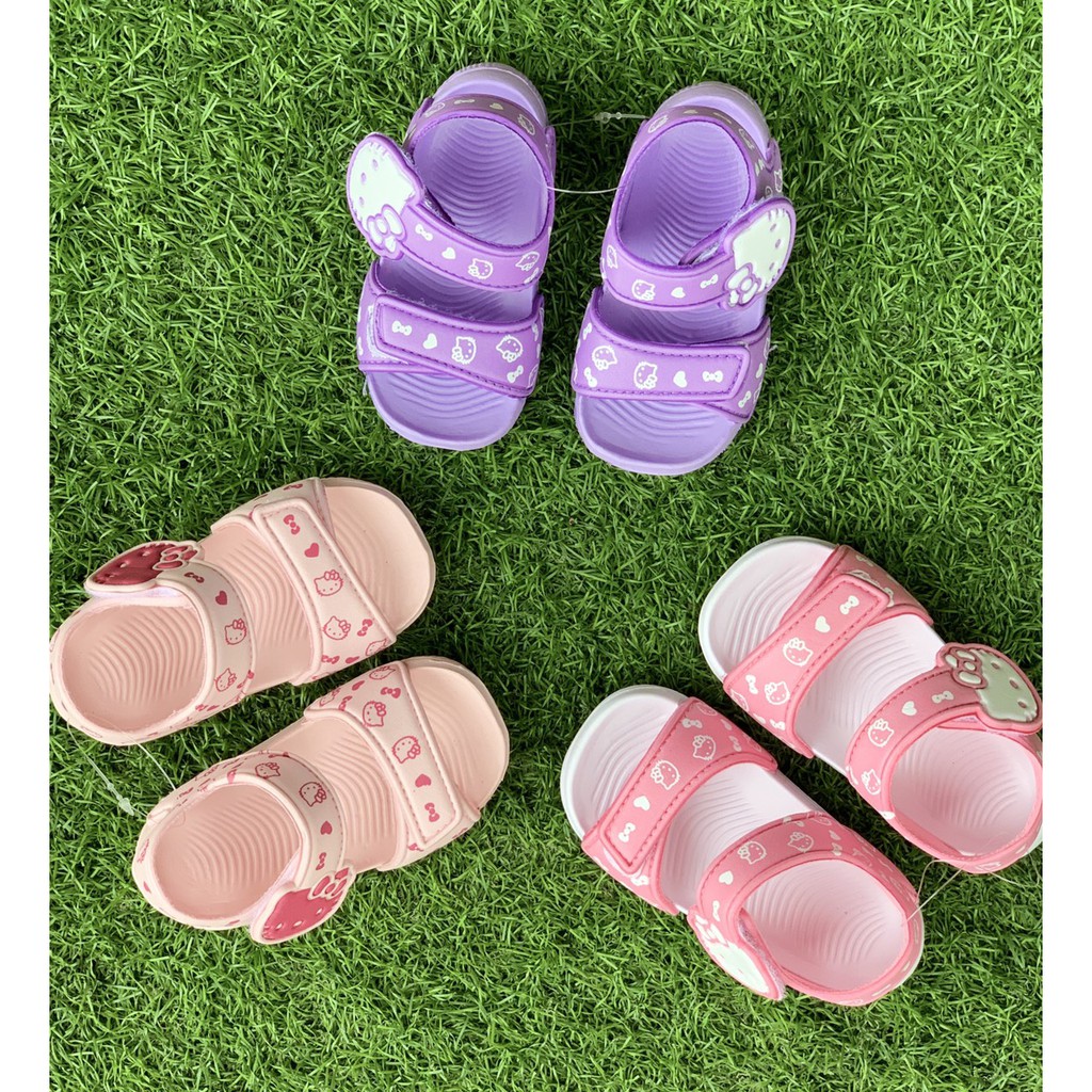 Sandal Xốp Hello Kitty Siêu Nhẹ Siêu Nhí Cho Bé Gái Size 18-23 ( Ảnh Thật)