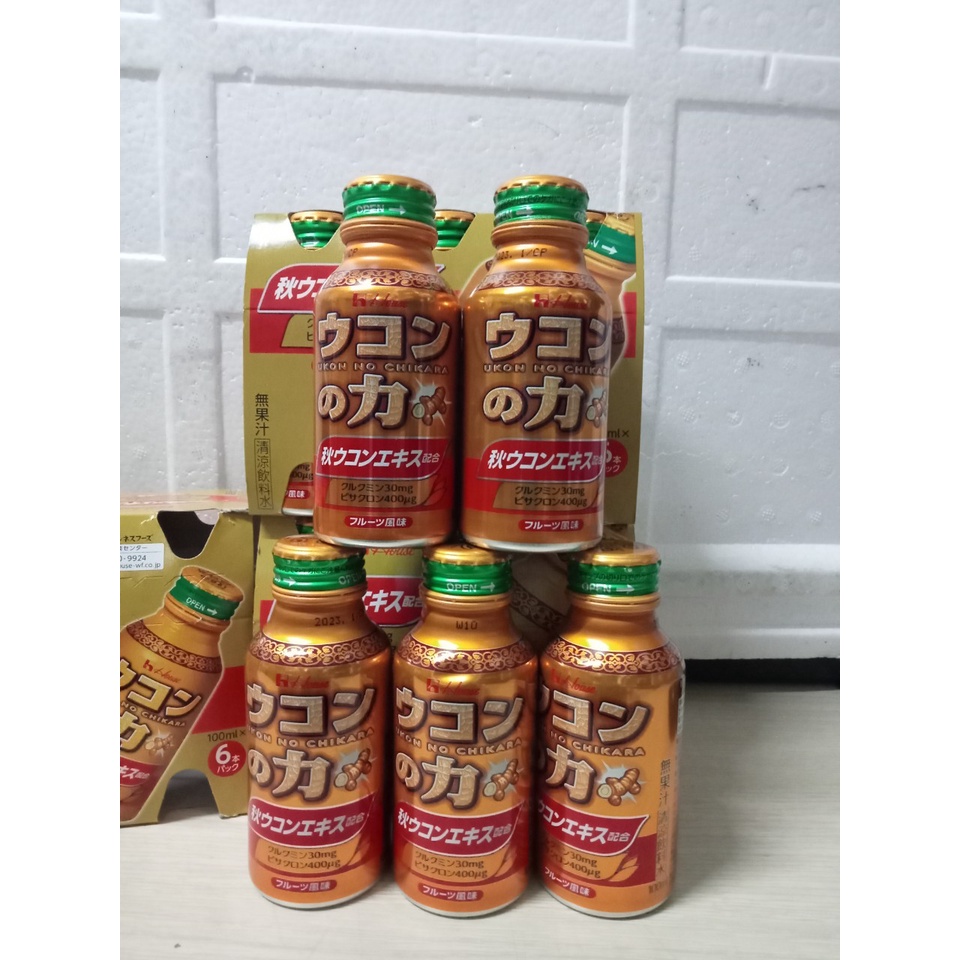 Nước nghệ ukon no chikara nhật bản 100ml×6 chai