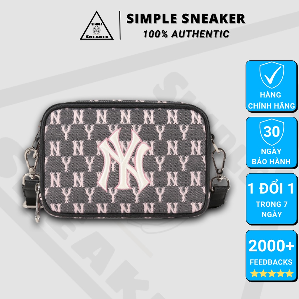 Túi MLB Auth FREESHIP MLB Monogram Jacquard Mini Cross Bag New York Yankees Chính Hãng - Túi Đeo Chéo - Simple Sneaker