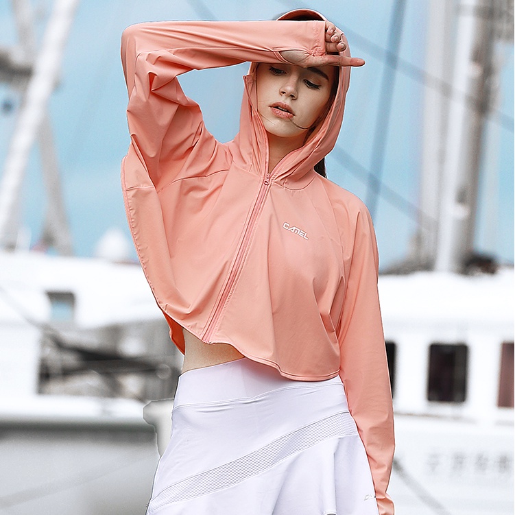 Áo khoác thể thao CAMEL A0S142120-1 chống nắng chống tia UV thời trang cho nữ