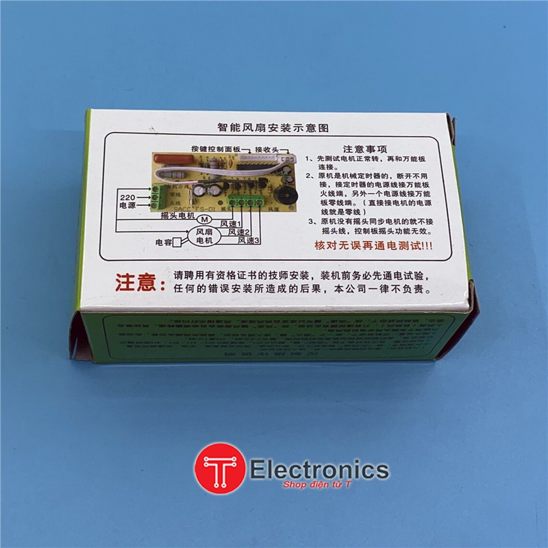 Bo Mạch Điều Khiển Quạt Từ Xa Đa Năng