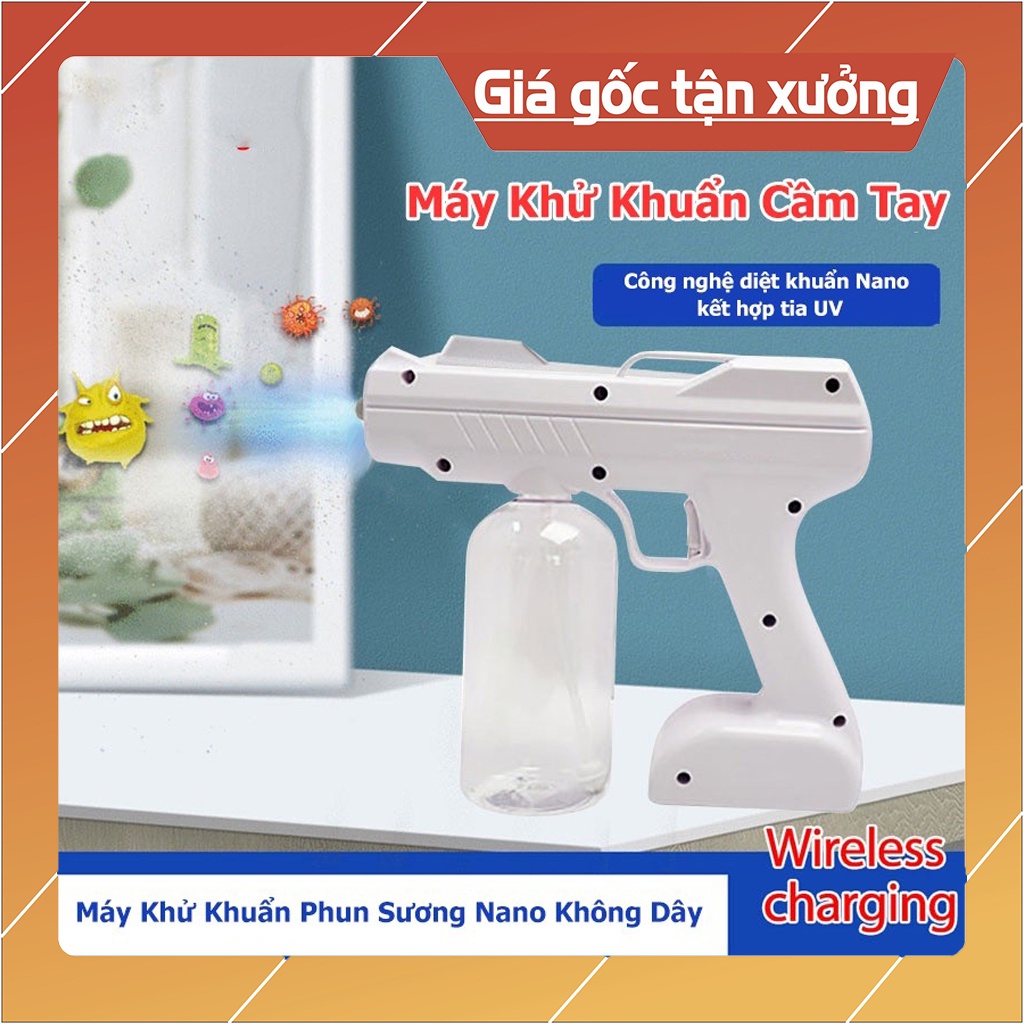[FREESHIP✈]SÚNG KHỬ KHUẨN NANO CẦM TAY VỚI TIA UV KHỬ TRÙNG DIỆT KHUẨN CAO CẤP, TIỆN LỢI, AN TOÀN