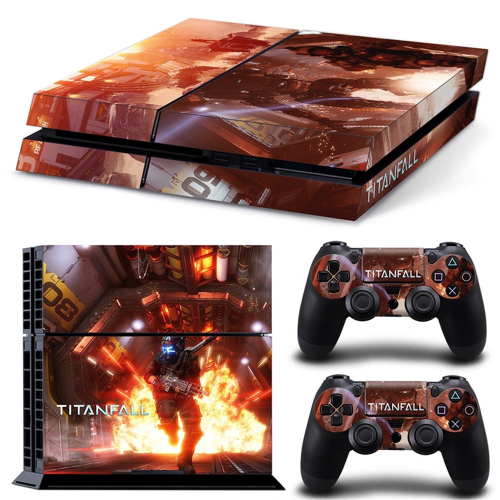 Miếng dán vinyl trang trí bộ máy chơi game PS4 hình Titanfall