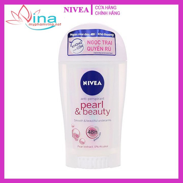 Sáp Ngăn Mùi Nivea  Pearl and Beauty Ngọc Trai 40ml