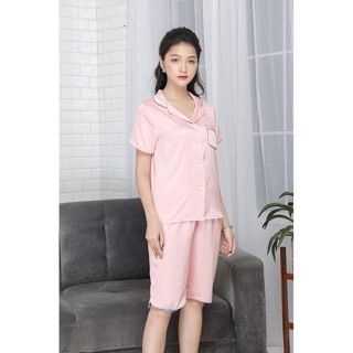 PIJAMA LỤA SILK CAO CẤP QUẦN LỬNG