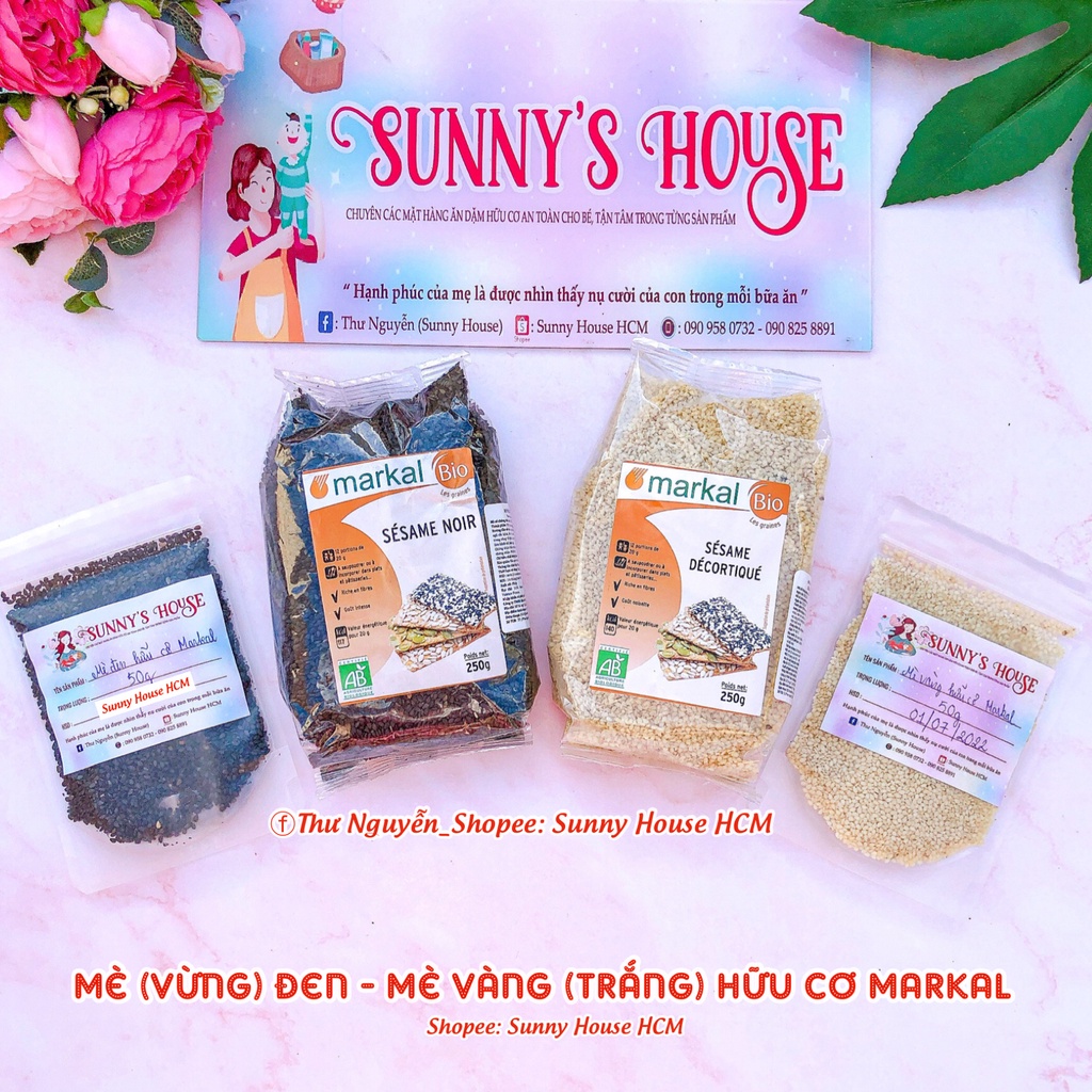 Mè đen và vàng hữu cơ Markal (Hạt vừng đen, vừng vàng)