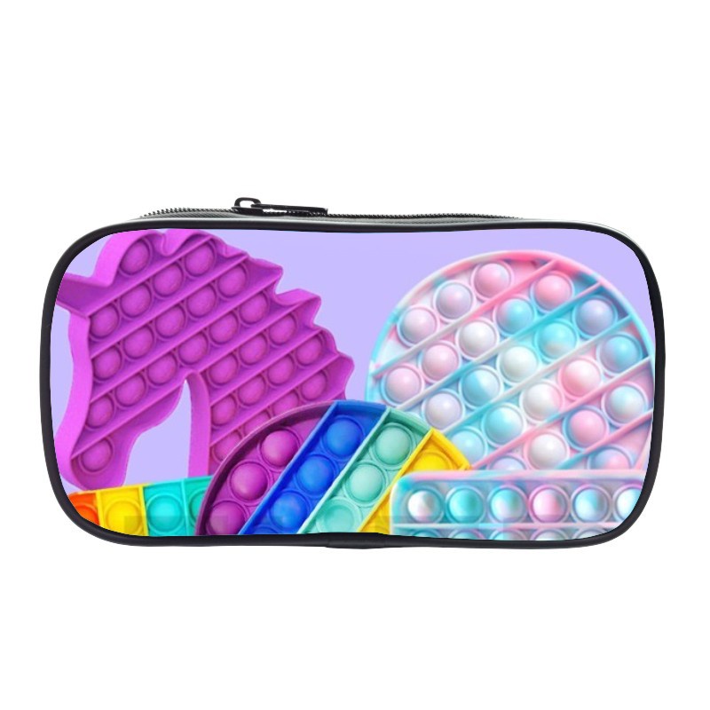 Pop IT Set Túi Đựng Bút Chì Dáng Vuông Dạng Dọc Dành Cho Học Sinh