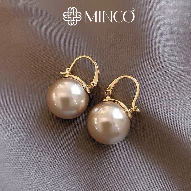 Bông tai nữ Minco Accessories khuyên tai nữ trân châu họa tai đẹp phụ kiện trang sức dễ thương BT108