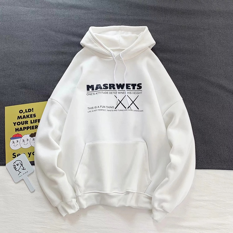 Áo hoodie IELGY lông cừu in họa chữ và nhân vật hoạt hình thời trang cho nam