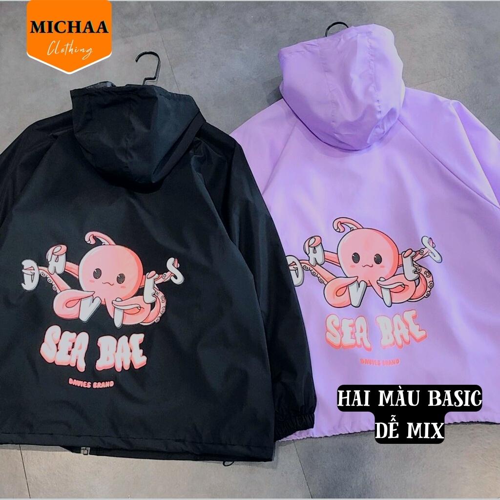 Áo Khoác Bomber Dù SEA BAE Nam Nữ Ulzzang Unisex 2 Lớp Kiểu Form Rộng - MICHAA