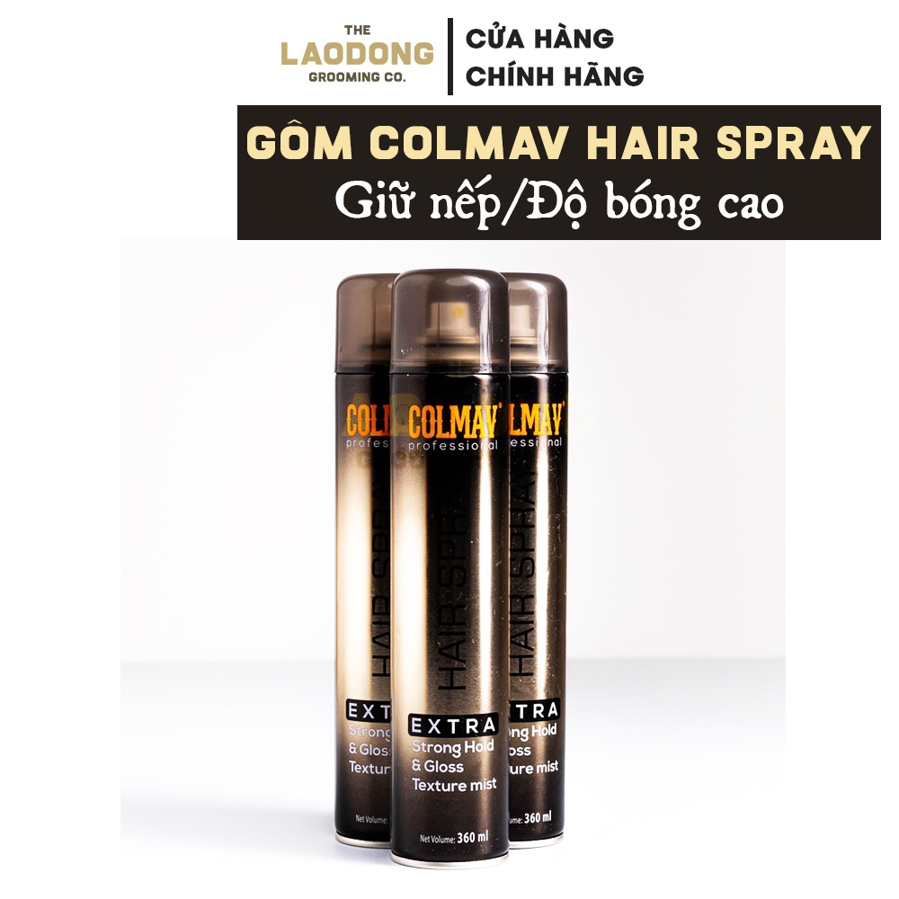 [CHÍNH HÃNG] Gôm xịt tóc tạo kiểu Colmav Professional Extra Hair Spray 360ml