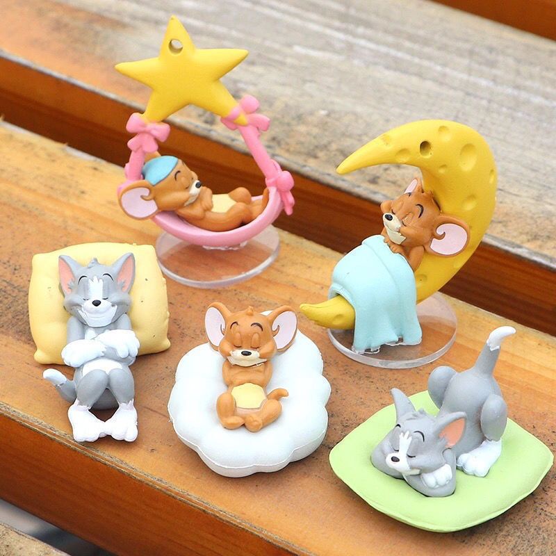 Set 5 Đồ trang trí Tom Và Jerry Dễ Thương Cho Bé