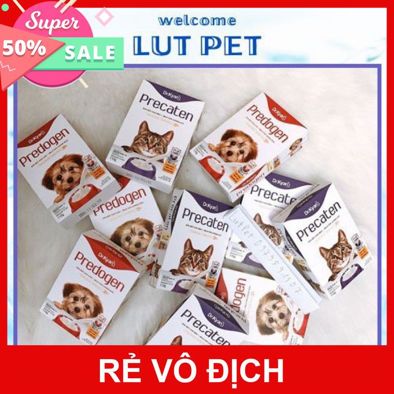 [ RẺ VK-L]Sữa bột Dr.kyan cho chó mèo bầu, chó mèo con bổ sung khoáng vitamin canxi dinh dưỡng - hộp giấy 110gr