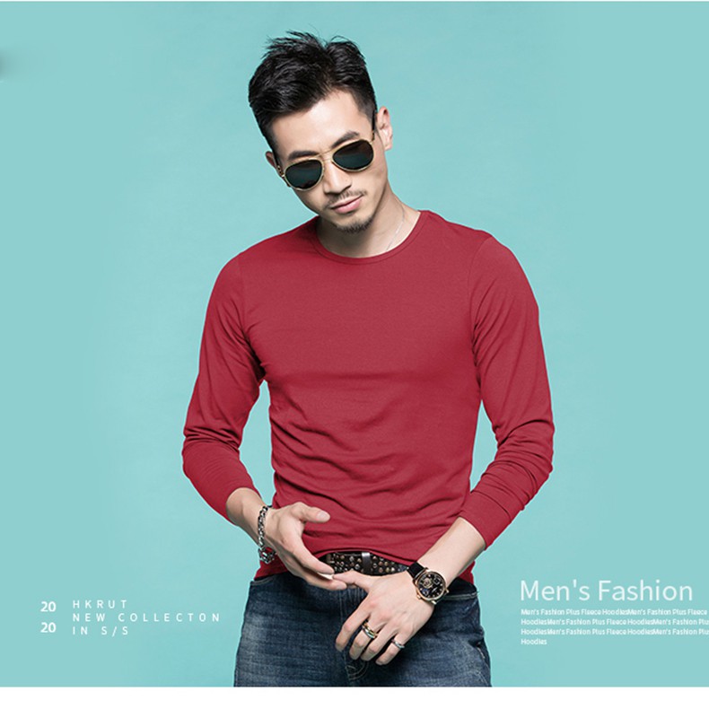 Áo thun nam tay dài - Giữ Nhiệt - Chất liệu Cotton - Phù hợp mặc cho mùa thu đông | BigBuy360 - bigbuy360.vn