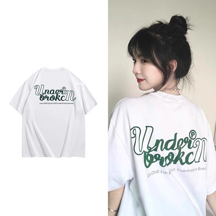 Áo Thun Nam Nữ Unisex UNDER BROKEN Cotton Dáng Rộng Tay Lỡ