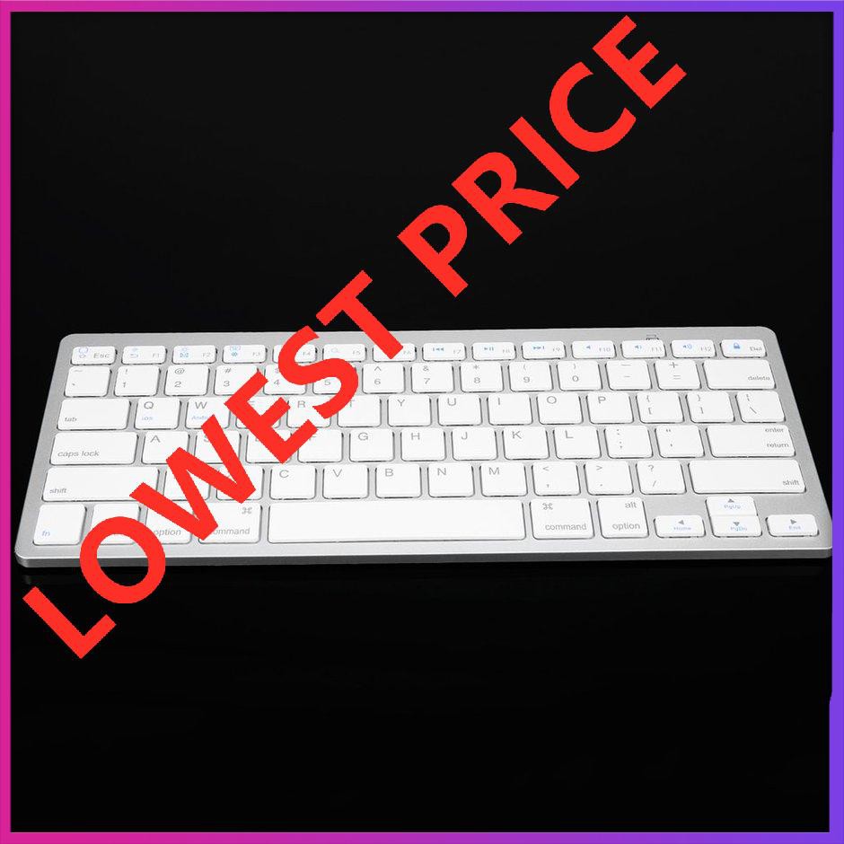 【giao hàng hôm nay>>>Silver Ultra-slim Wireless Keyboard Suitable For Air For Ipad Mini For Mac