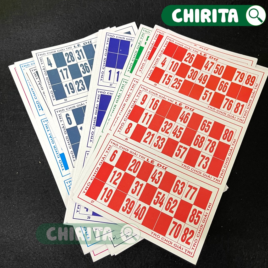 Bộ Đồ Chơi Lô Tô - Bộ Cờ Lô Tô Liên Hiệp Thành (90 Số) Giấy Và Melamine Cao Cấp, Boardgame, Đồ Chơi Gia Đình CHIRITA