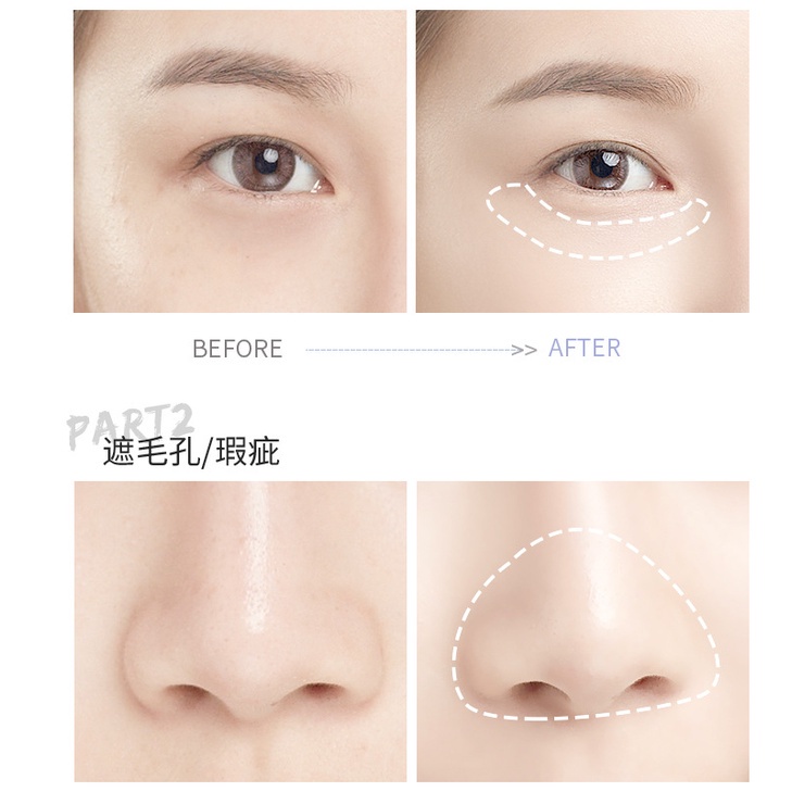 [Hàng mới về] Kem che khuyết điểm dạng lỏng dưỡng ẩm che phủ lỗ chân lông và tàn nhang hiệu quả | BigBuy360 - bigbuy360.vn