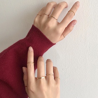 Set 10 nhẫn đeo khớp ngón tay cá tính thời trang cho nữ