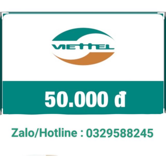 Thẻ Viettel 50k