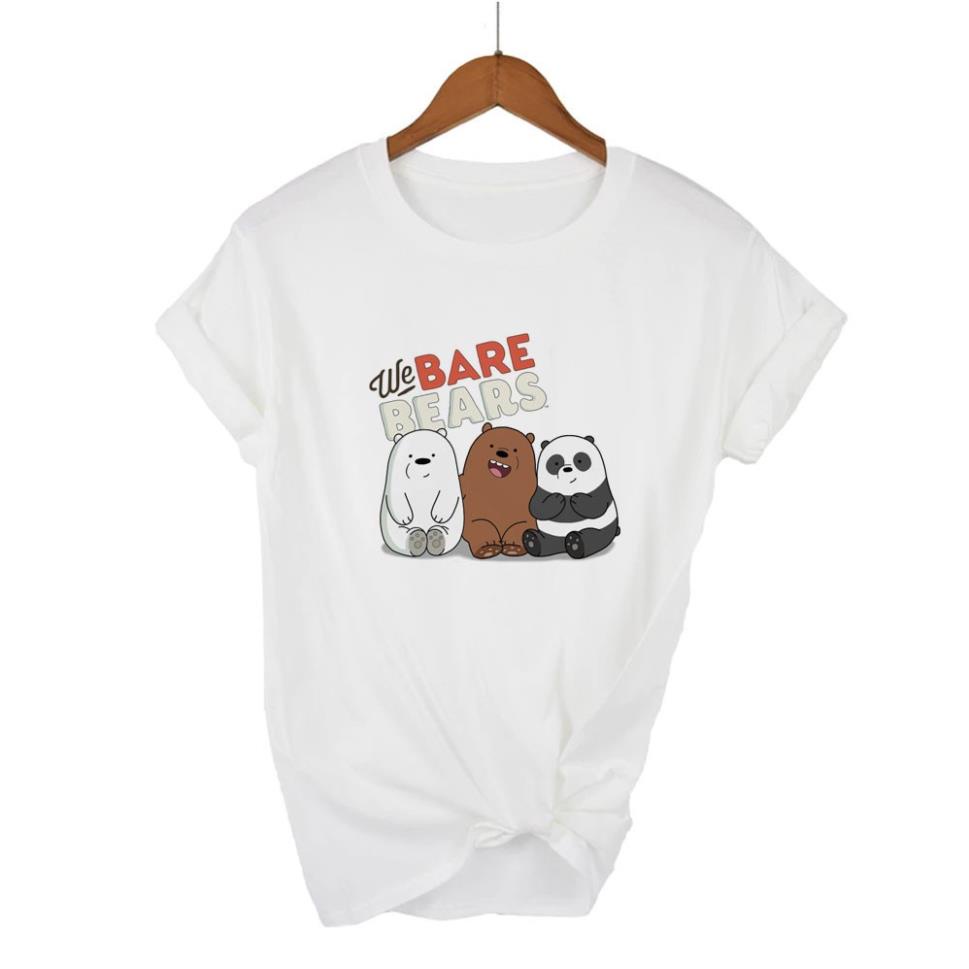 Áo thun nam nữ We Bare Bears giá tận xưởng