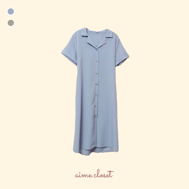 Đầm suông xanh pastel ✨
