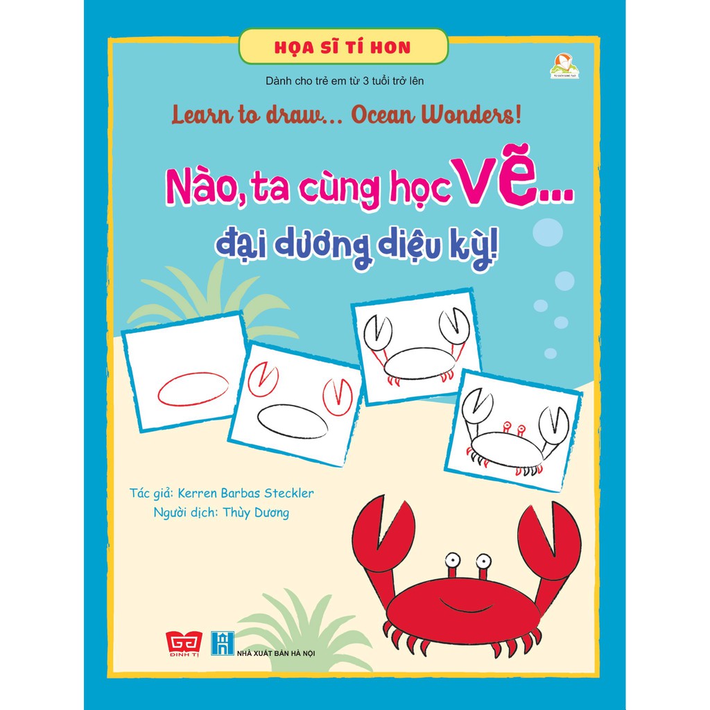 Sách - Họa sĩ tí hon - Learn to draw... Ocean Wonders! - Nào, ta cùng học vẽ… đại dương diệu kỳ