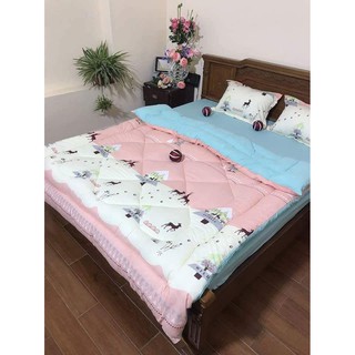 Siêu Phẩm sét chăn+ga gối đũi hè