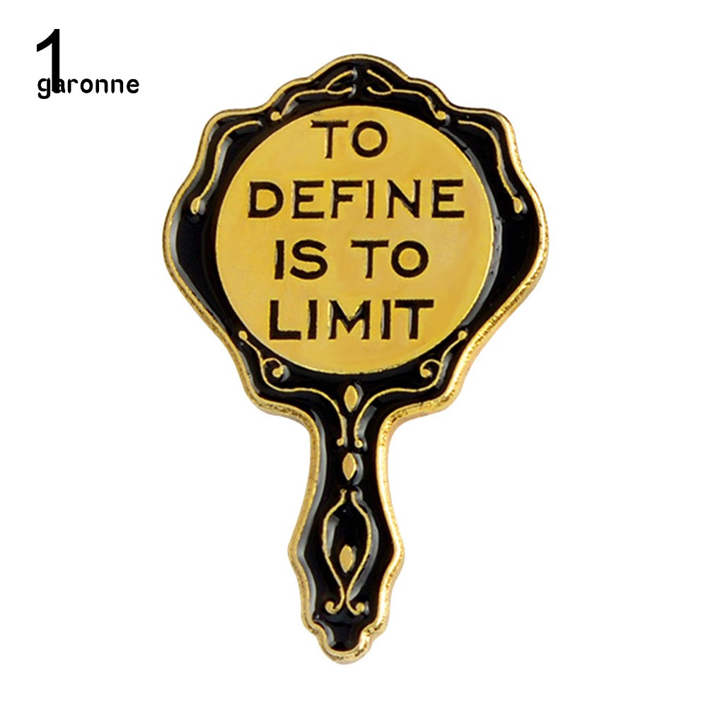 GA_Literature Jane Eyre Quote I Am No Bird Enamel Brooch Pin Collar Badge Jewelry
