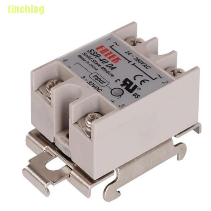 1 Cái Kẹp Rơ Le Đơn Pha Ssr 35mm Din Cố Định