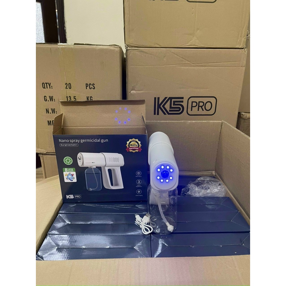 Súng phun khử khuẩn k5pro tiết kiệm nước sát khuẩn và phụ khử khuẩn diện rộng, không dây tiện lợi giá rẻ