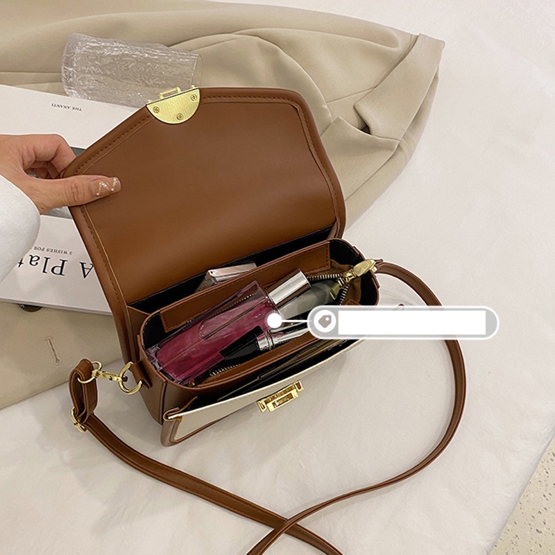 Túi Đeo Chéo Hình Vuông Nhỏ Màu Khối Cao Cấp Phong Cách Hàn Quốc Cho Nữ