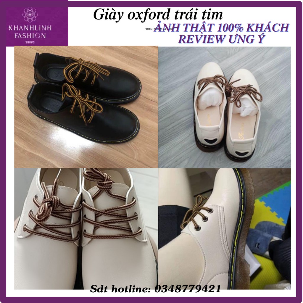 Giày oxford VINTAGE trái tim đế vuông mũi tròn có dây buộc ( HÀNG SẴN CÓ ẢNH THẬT Ở CUỐI) | BigBuy360 - bigbuy360.vn