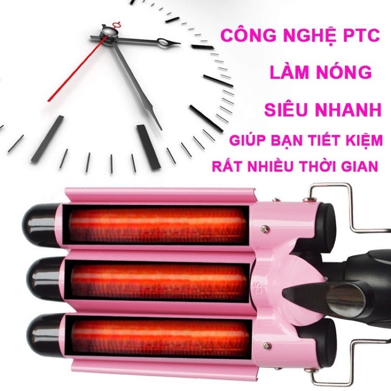 máy uốn xoăn sóng 3 lọn, máy uốn xoăn sóng biển Ligastore